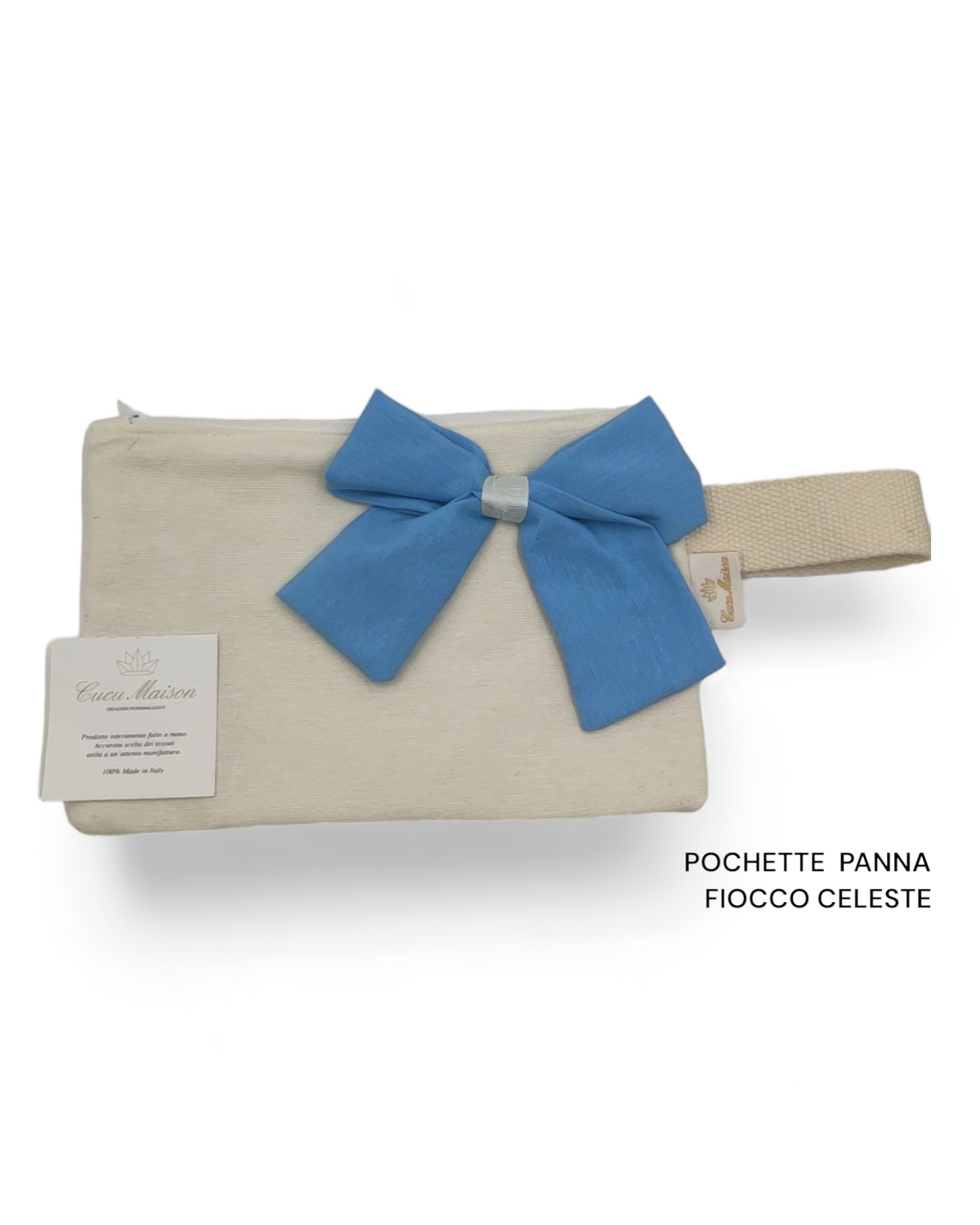 POCHETTE MARE FLAKE RICAMO PERSONALIZZATO