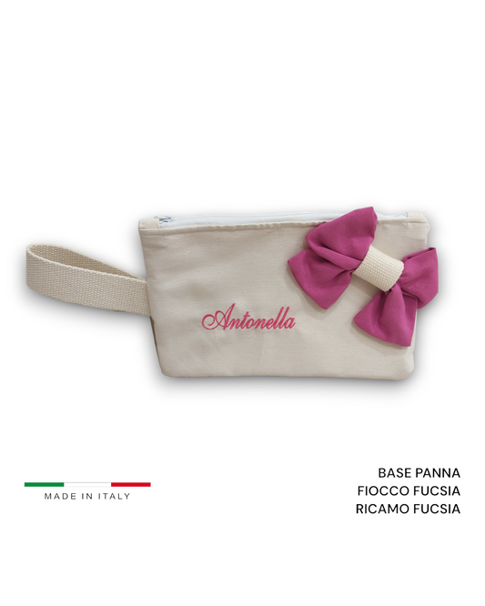 POCHETTE MARE FLAKE RICAMO PERSONALIZZATO