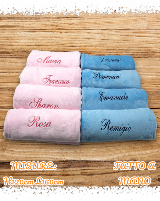 PLAID PELUCHE PERSONALIZZATO