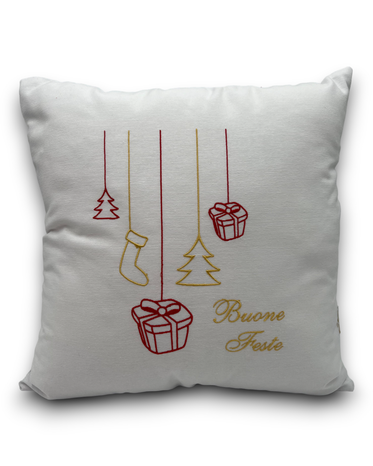 CUSCINO RICAMATO NATALE (SOLO FEDERA)