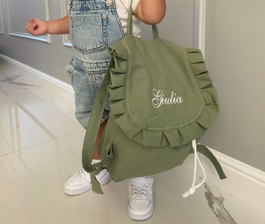 ZAINETTO TINTA UNITA RICAMO PERSONALIZZATO