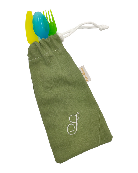 PORTA POSATE RICAMO PERSONALIZZATO