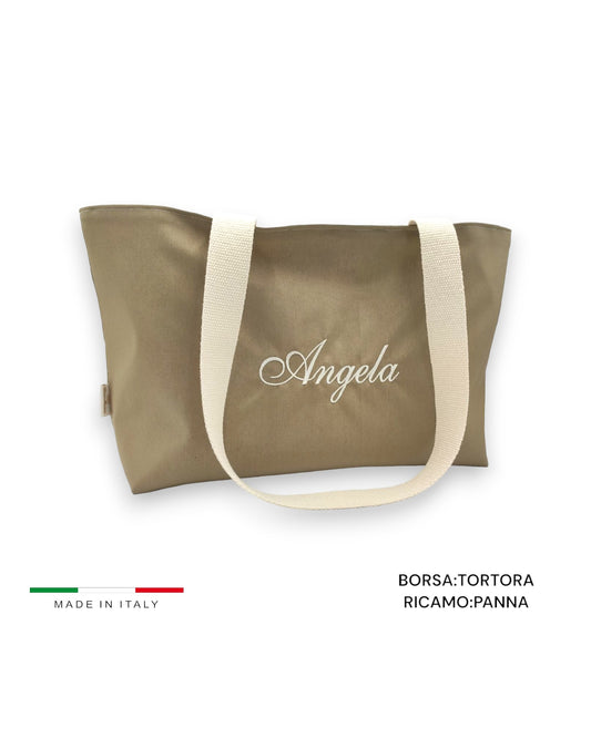 BORSA MARE RICAMO PERSONALIZZATO